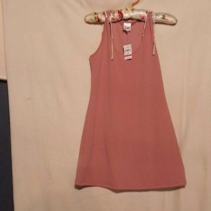 Pink, Knee high sleeveless dress. NEW WITH TAGS